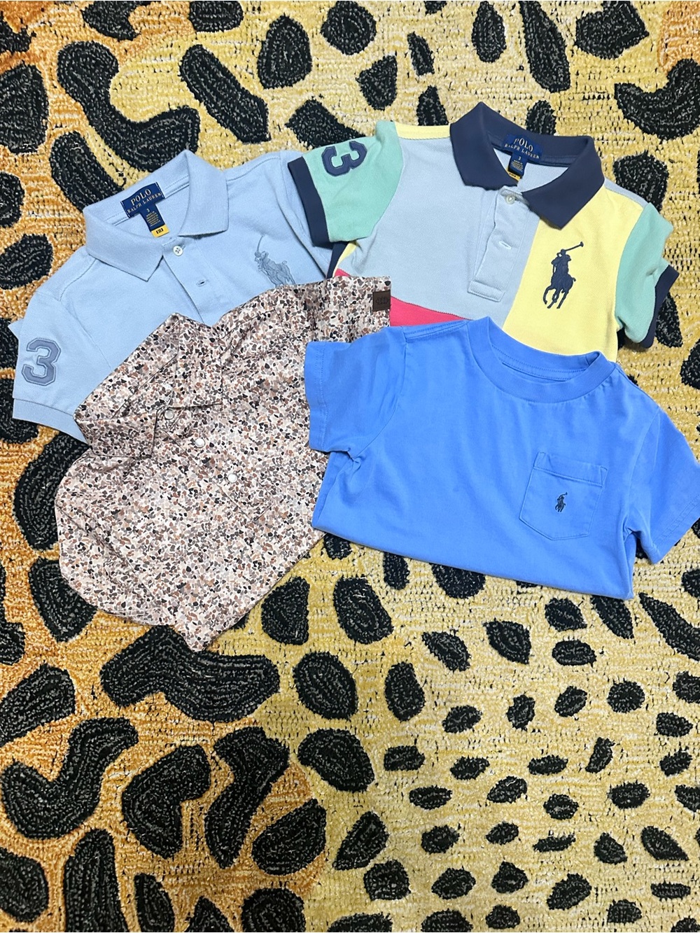 Polo by Ralph Lauren Kids Multi-Color Polo & Tee Set - Blue, Light Blue, Yellow